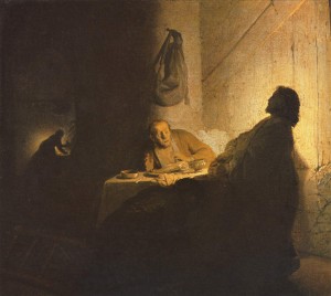 Rembrandt Emmaus supper