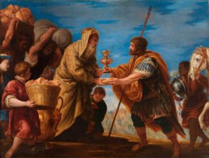 Melchizedek blesses Abraham