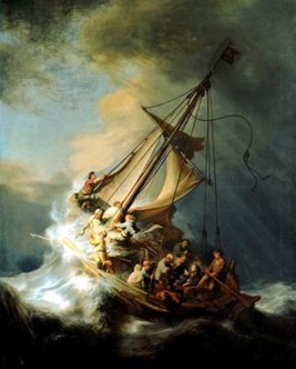 Christ in the Storm on the Sea of Galilee by the Dutch artist Ludolf Backhuysen